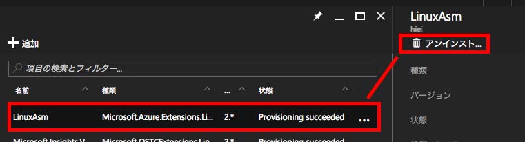 LinuxAsmをアンインストールする