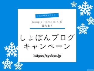 Google Home mini があたる、プレゼントキャンペーン！