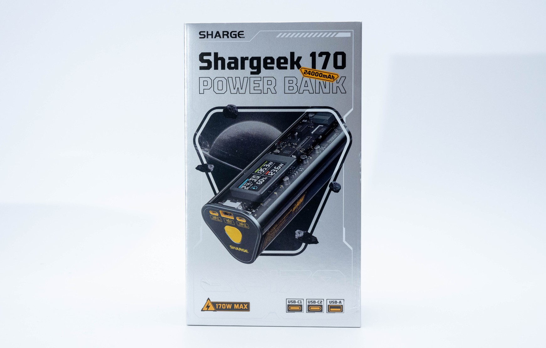スケルトンボディが癖に刺さるモバイルバッテリー、Sharge Shargeek 170 Power Bankを試してみた
